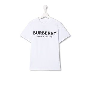 Burberry Kids Logo Print Cotton T-shirt